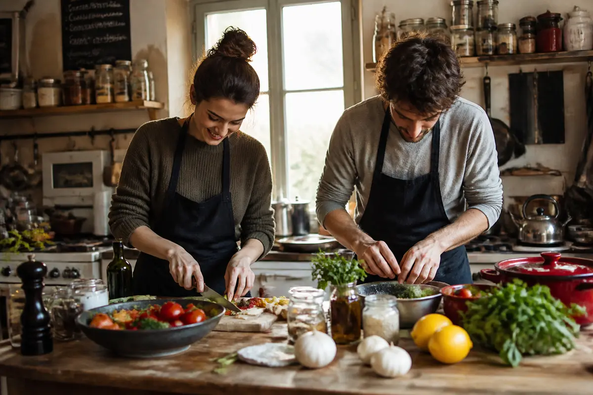Cuisiner en couple : 15 recettes faciles à partager en amoureux